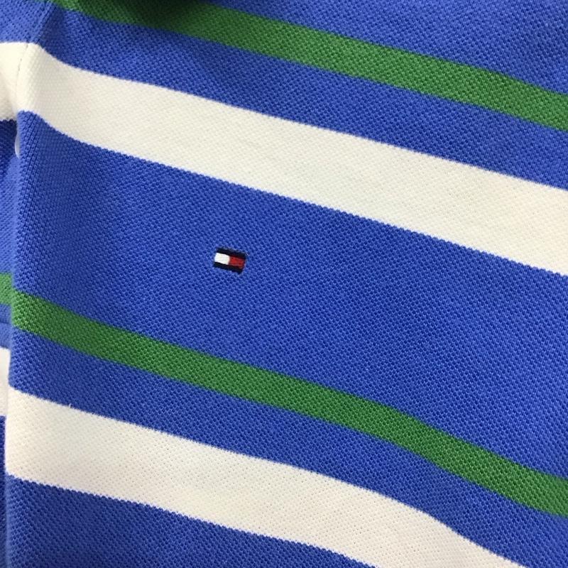 トミーヒルフィガー TOMMY HILFIGER ポロシャツ 半袖 半袖ポロシャツ 半袖カットソー カラーシャツ L ボーダー柄 マルチカラー / マルチカラー /  メンズ USED 古着 中古 10130145