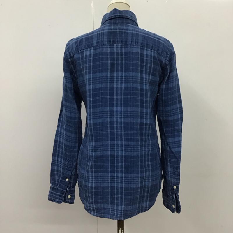 ラルフローレン RALPHLAUREN シャツ、ブラウス 長袖 長袖シャツ チェックシャツ ボタンダウンシャツ XS プリント インディゴ / インディゴ /  メンズ USED 古着 中古 10115963