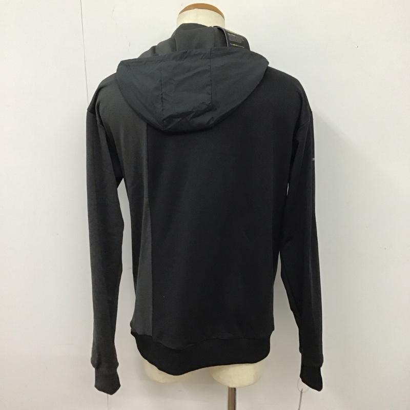 ナイキ NIKE パーカー 長袖 at6098-060 スウェットパーカー プルオーバー ハーフジップ スポーツウェア L ロゴ、文字 黒 / ブラック /  メンズ USED 古着 中古 10114693