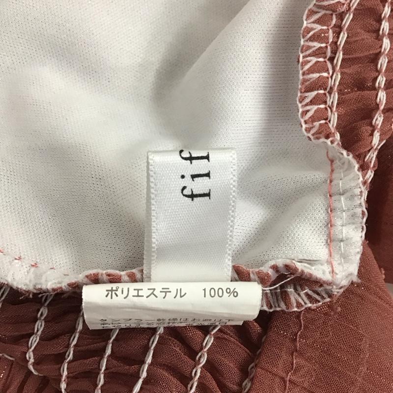 フィフス fifth カットソー 半袖 フレアスリーブ Ｖネック シャーリング  桃 / ピンク /  レディース USED 古着 中古 10110974