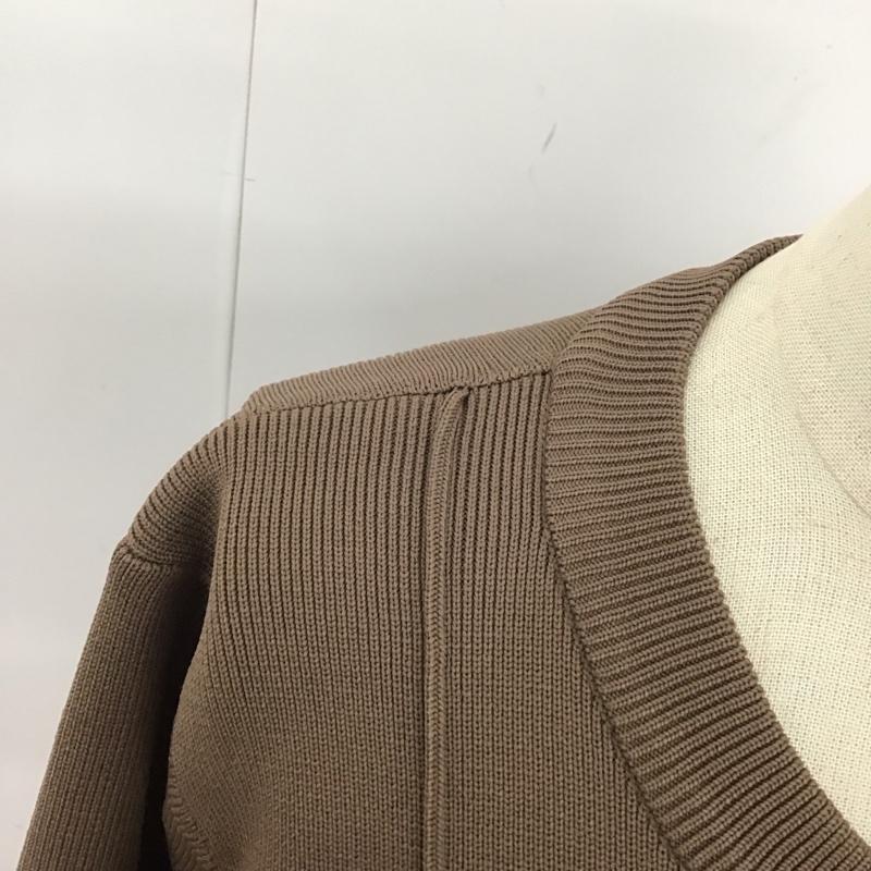 古着 USED ワンピース ロングスカート XP3364 Ti. ALEFS ボリュームスリーブ M 無地 茶 / ブラウン /  レディース USED 古着 中古 10109451