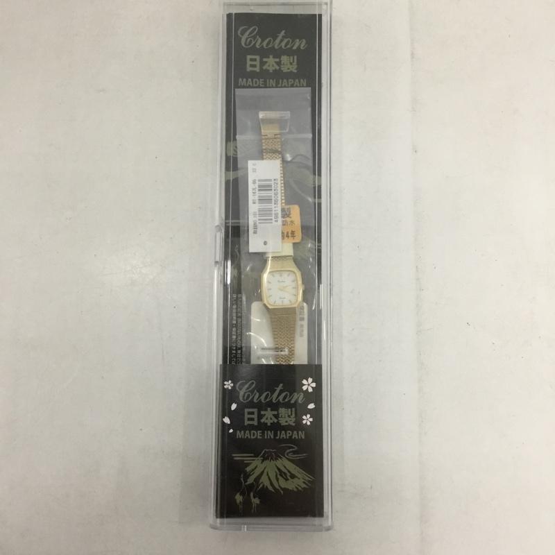 クロトン CROTON 腕時計 アナログ（クォーツ式） RT-167L-05 日本製 ロゴ、文字 金 / ゴールド /  レディース USED 古着 中古 10134404