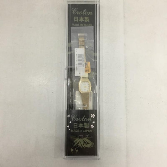 クロトン CROTON 腕時計 アナログ（クォーツ式） RT-167L-05 日本製 ロゴ、文字 金 / ゴールド /  レディース USED 古着 中古 10134404
