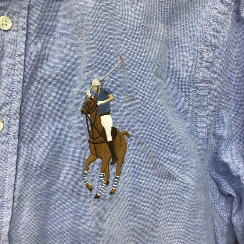 ラルフローレン RALPHLAUREN シャツ、ブラウス 長袖 L 無地 水色 / ライトブルー /  メンズ USED 古着 中古 10145752