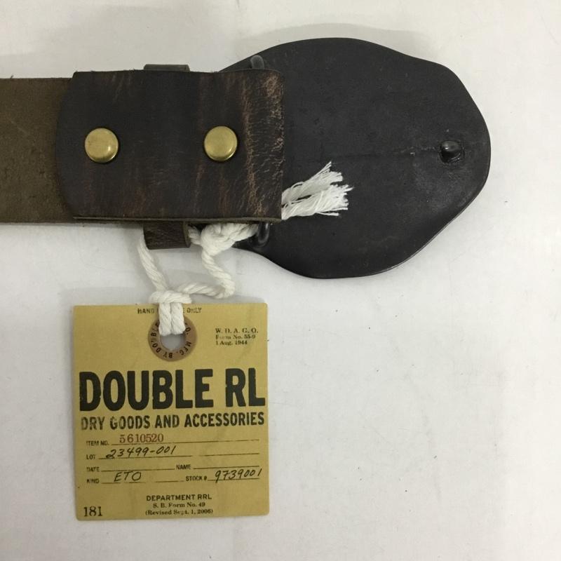 ダブルアールエル RRL ベルト・バックル ベルト スタッズ レザー 無地 ダークブラウン / ダークブラウン /  メンズ USED 古着 中古 10128812