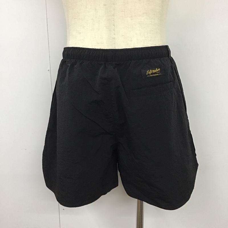 ソフト・マシーン SOFTMACHINE パンツ ショートパンツ ショートパンツ ハーフパンツ カジュアルパンツ ナイロンパンツ XL 無地 黒 / ブラック /  メンズ USED 古着 中古 10120059