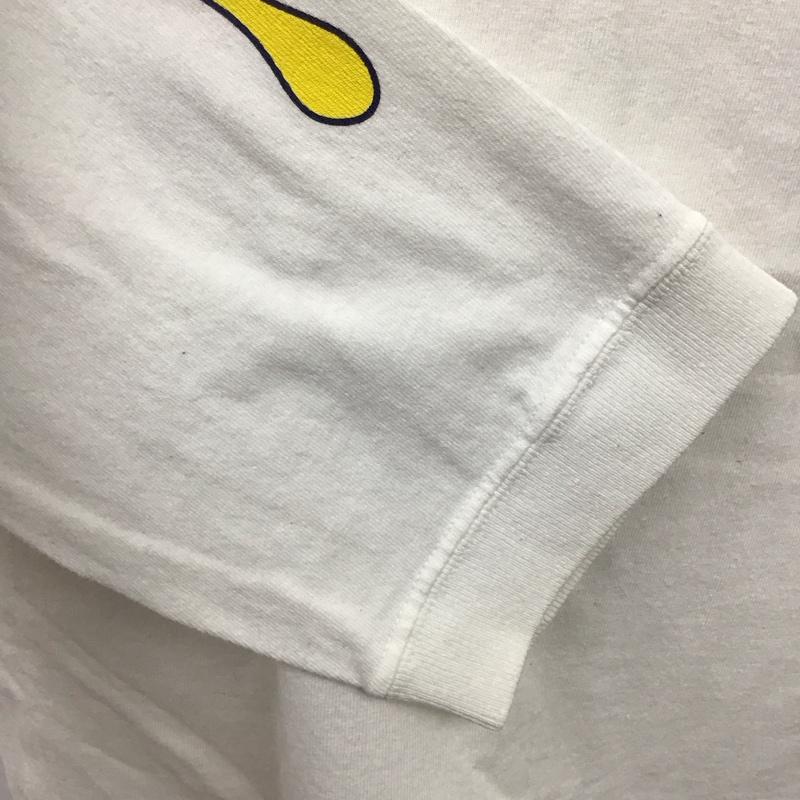 バンズ VANS カットソー 長袖 長袖カットソー クルーネックカットソー ロングスリーブカットソー プリントTシャツ XL プリント 白 / ホワイト /  メンズ USED 古着 中古 10115326