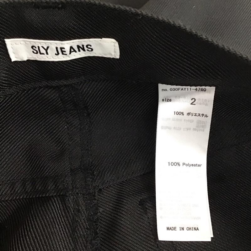 スライ SLY ボトムス ボトムス 030FAY11-4760 ストレートパンツ 2 無地 黒 / ブラック /  レディース USED 古着 中古 10120142