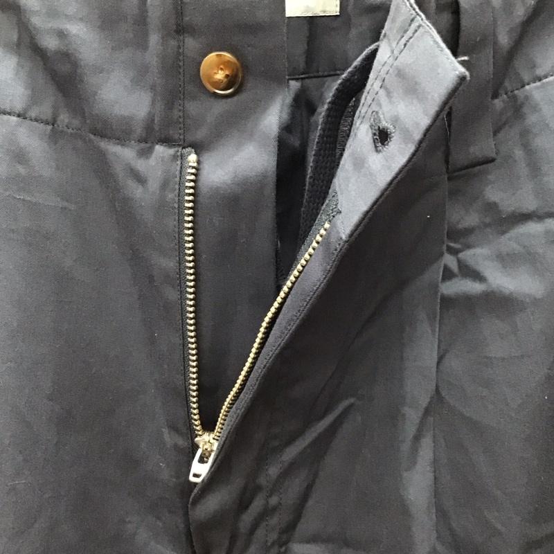 レリューム relume パンツ スラックス カジュアルパンツ ワークパンツ ワイドパンツ センタータックパンツ L 無地 紺 / ネイビー /  メンズ USED 古着 中古 10113899
