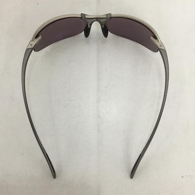 スワンズ Swans めがね・サングラス サングラス SA-520 偏光レンズ ULTRA LENS 箱有 スポーツサングラス ロゴ、文字 紫 / パープル / X 銀 / シルバー /  メンズ USED 古着 中古 10141091