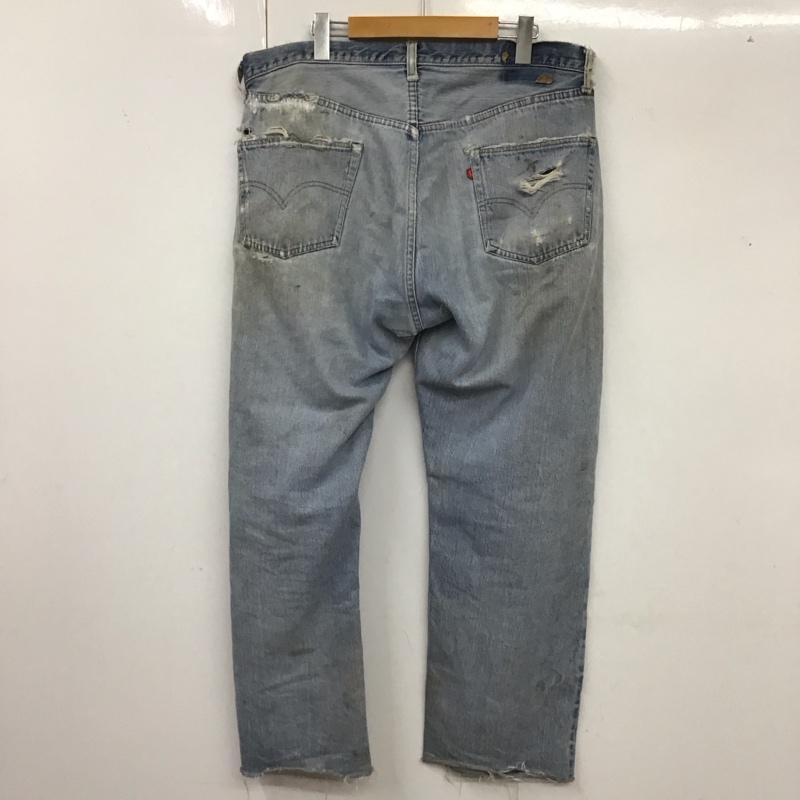 リーバイス Levi s パンツ デニム、ジーンズ 66 前期 デニムパンツ ヴィンテージ 古着 70s 40インチ ダメージ加工 インディゴ / インディゴ /  メンズ USED 古着 中古 10119546