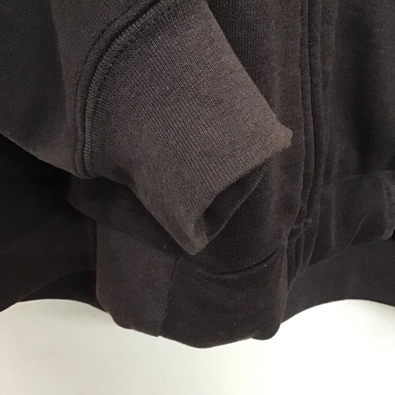 カーハート Carhartt パーカー 長袖 ジップアップ M ロゴ、文字 黒 / ブラック /  メンズ USED 古着 中古 10141803