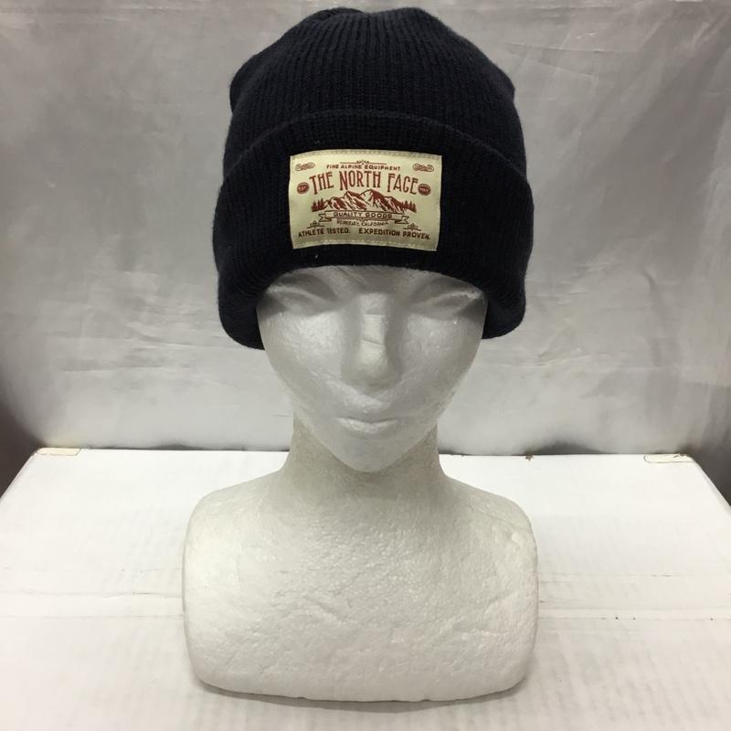 ザノースフェイス THE NORTH FACE 帽子 ニット帽 NN41620 ステッチワークビーニー FREE ロゴ、文字 紺 / ネイビー /  メンズ USED 古着 中古 10121829