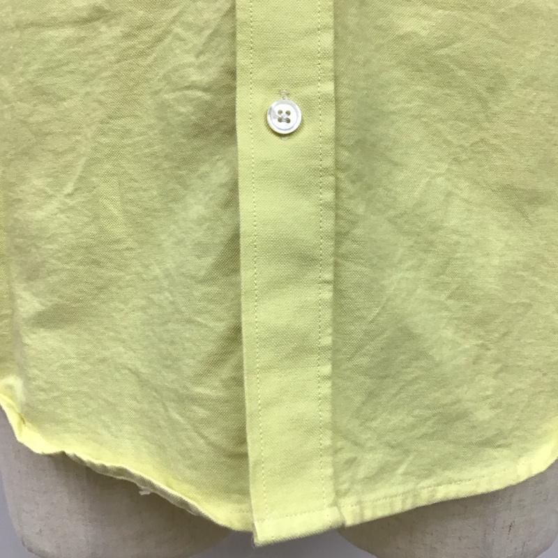 サタデーズサーフニューヨークシティー SATURDAYS SURF NYC シャツ、ブラウス 半袖 ボタンダウン コットン S 無地 黄 / イエロー /  メンズ USED 古着 中古 10113082
