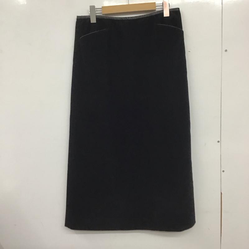 バーバリーロンドン Burberry London スカート ロングスカート 無地 黒 / ブラック /  レディース USED 古着 中古 10139966