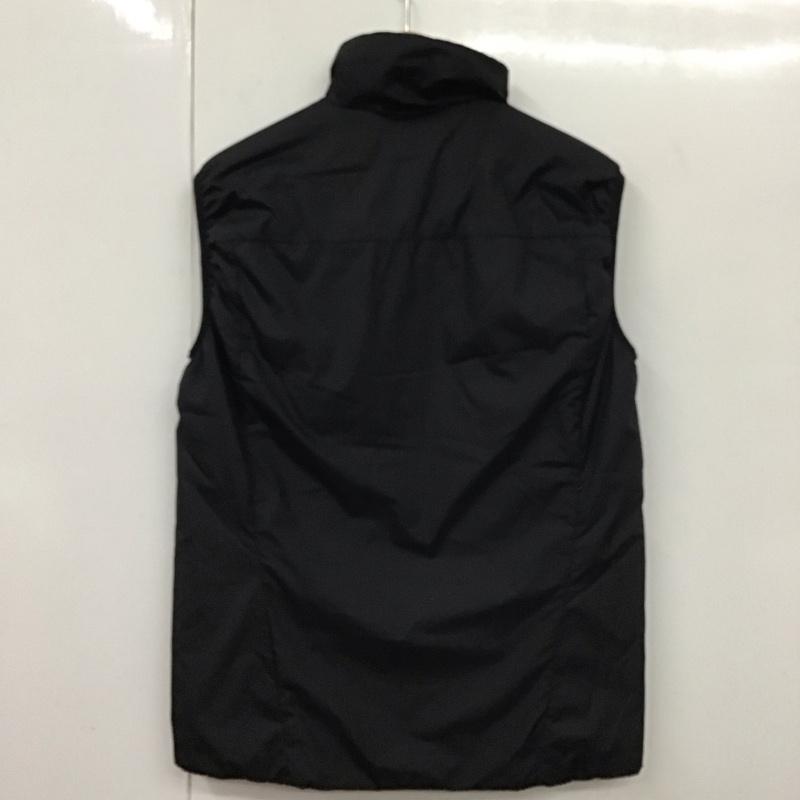 ホグロフス HAGLOFS ベスト ベスト ジップアップベスト ダウンベスト ノースリーブ M ロゴ、文字 黒 / ブラック /  メンズ USED 古着 中古 10130676