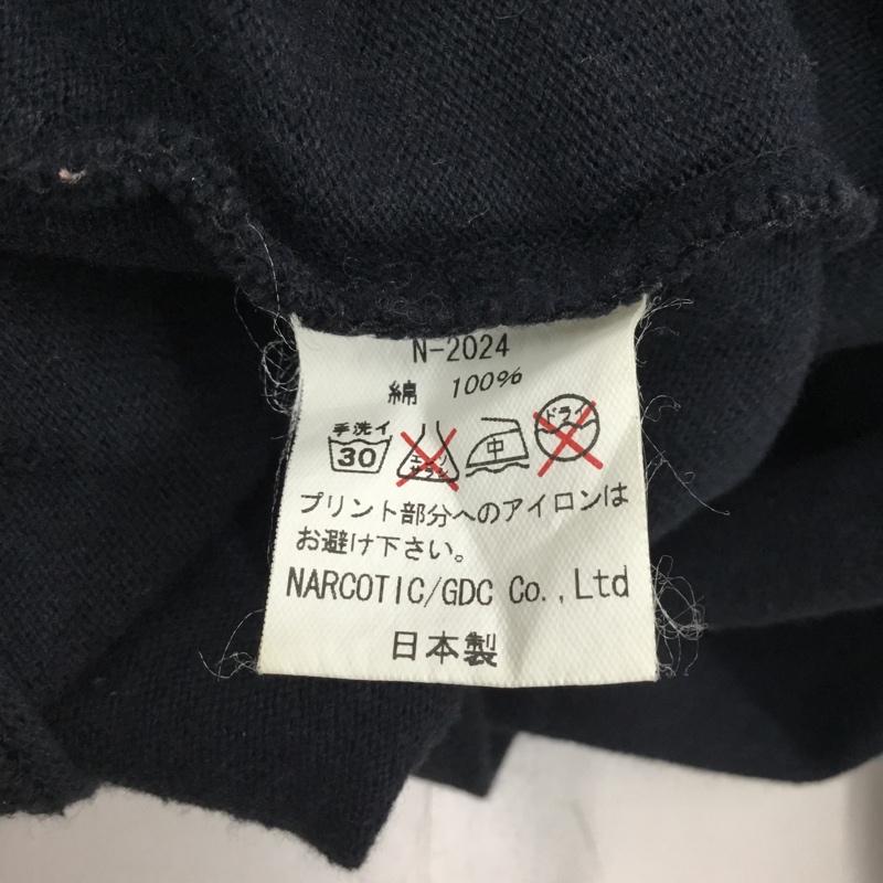 ナーコティック NARCOTIC カットソー 長袖 長袖カットソー クルーネックカットソー ロングスリーブカットソー プリントTシャツ M プリント 黒 / ブラック /  メンズ USED 古着 中古 10122258