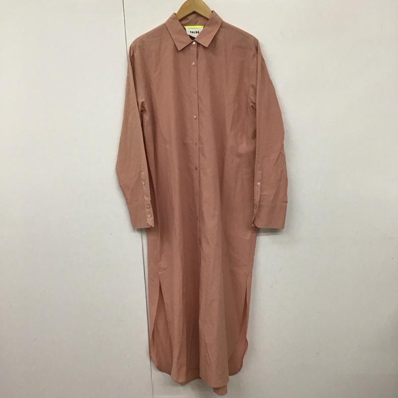 カルナ KALNA ワンピース ロングスカート 0 無地 桃 / ピンク /  レディース USED 古着 中古 10130506
