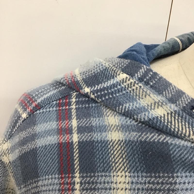 ディセンダント DESCENDANT シャツ、ブラウス 長袖 長袖シャツ チェックシャツ フード付き 1 チェック マルチカラー / マルチカラー /  メンズ USED 古着 中古 10127663