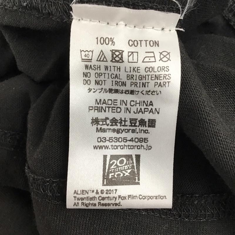 トーチトーチ TORCH TORCH Tシャツ 半袖 半袖カットソー プリントTシャツ クルーネックカットソー エイリアン XL プリント 黒 / ブラック /  メンズ USED 古着 中古 10134703