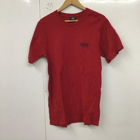 ステューシー STUSSY Tシャツ 半袖 S ロゴ、文字 X プリント 赤 / レッド /  メンズ USED 古着 中古 10128551