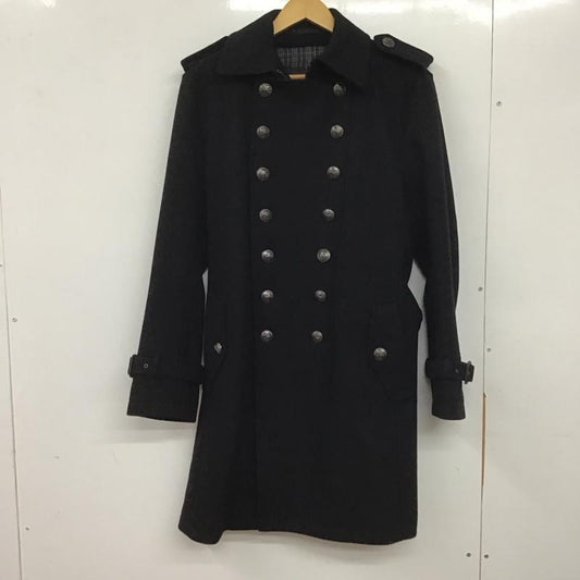 バーバリーブラックレーベル BURBERRY BLACK LABEL ジャケット、上着 ジャンパー、ブルゾン 長袖ロングコート アウター カジュアルジャケット M 無地 紺 / ネイビー /  メンズ USED 古着 中古 10139705