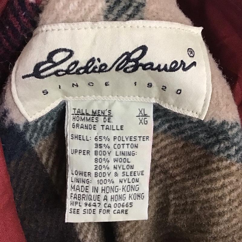 エディーバウアー Eddie Bauer ジャケット、上着 ジャンパー、ブルゾン ジップアップジャケット ジャンパー ジャケット カジュアルジャケット アウター XL 無地 えんじ / ワインレッド /  メンズ USED 古着 中古 10116005