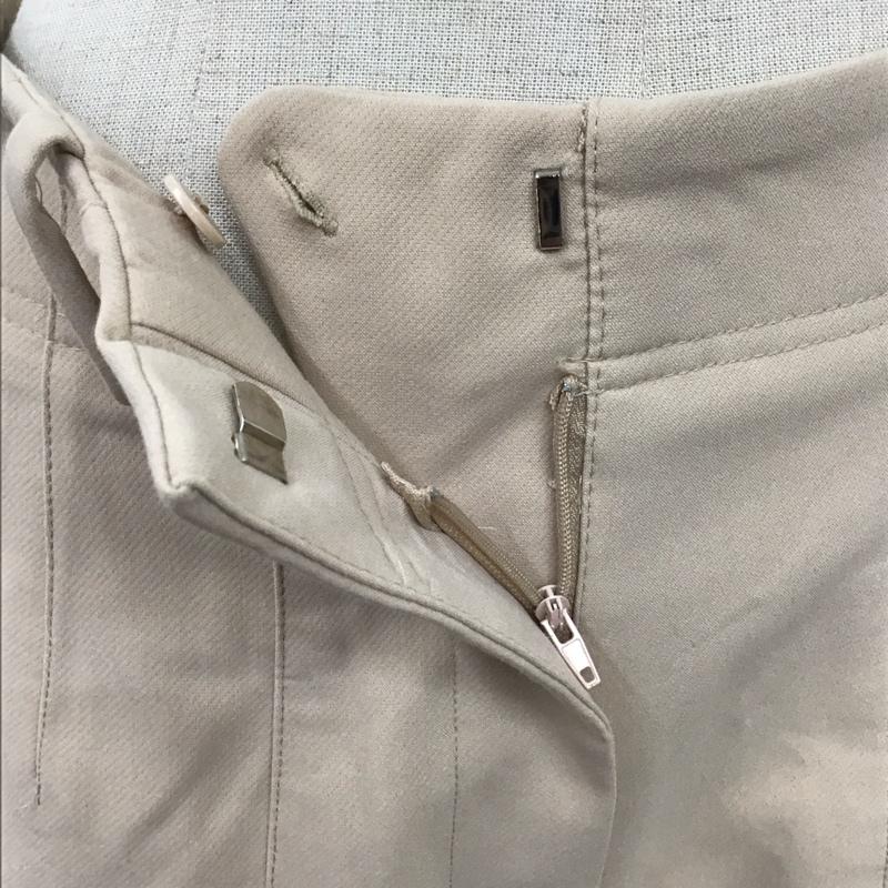 ザラ ZARA パンツ スラックス 1608 223 743 ハイウエスト テーパード S 無地 ベージュ / ベージュ /  レディース USED 古着 中古 10118474