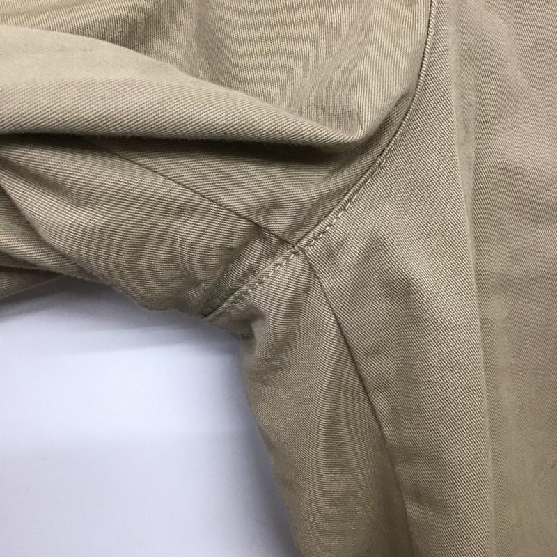 ケービーエフプラス KBF+ パンツ チノパン チノパン ワイドパンツ カジュアルパンツ ストレッチパンツ 36インチ 無地 ベージュ / ベージュ /  レディース USED 古着 中古 10145423