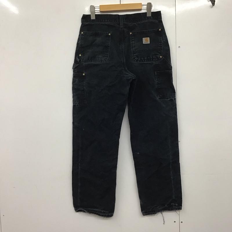 カーハート Carhartt パンツ ワークパンツ、ペインターパンツ ワークパンツ ストレートパンツ カーゴパンツ 30インチ 無地 紺 / ネイビー /  メンズ USED 古着 中古 10144177