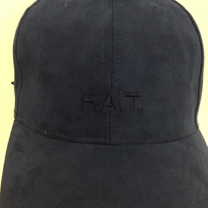 エフエイティー FAT 帽子 キャップ F32110-CP02-AB SHEEN ロゴ、文字 紺 / ネイビー /  メンズ USED 古着 中古 10137147