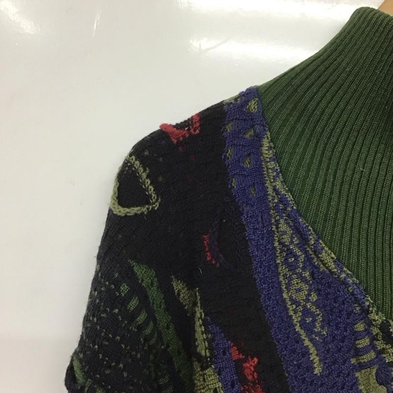 クージ COOGI ニット、セーター 長袖 長袖ニットカットソー スタンドネック セーター M プリント マルチカラー / マルチカラー /  メンズ USED 古着 中古 10138430