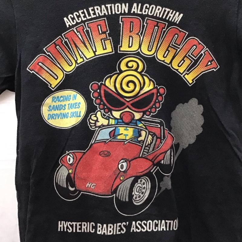 ヒステリック ミニ HYSTERIC MINI Tシャツ 半袖 130cm プリント 黒 / ブラック /  ガールズ USED 古着 中古 10116795