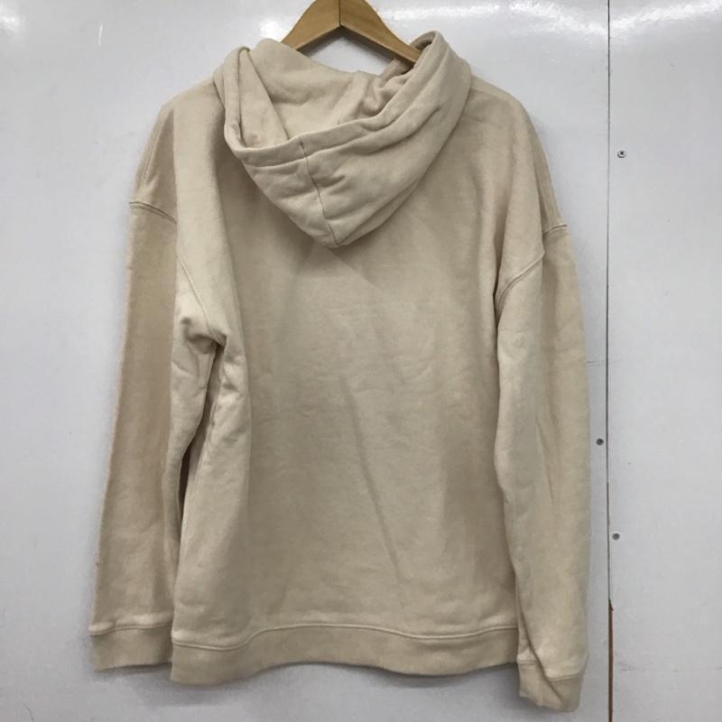 アディダス adidas パーカー 長袖 gn3311 シリコンダブルリニアバッジパーカ 0 ロゴ、文字 ベージュ / ベージュ /  メンズ USED 古着 中古 10149173