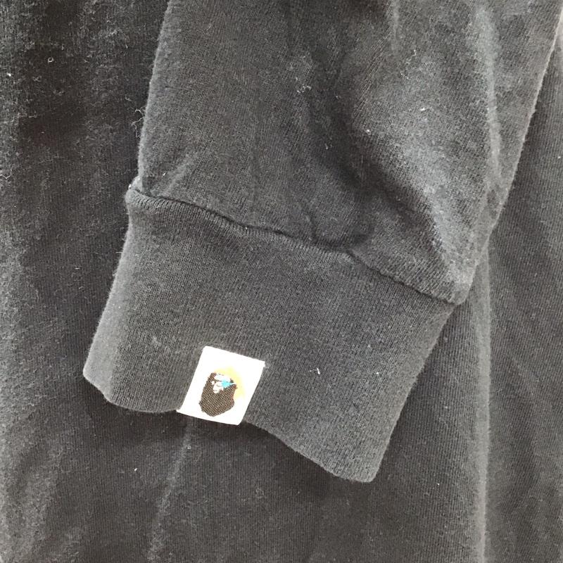 アベイシングエイプ A BATHING APE Tシャツ 長袖 M プリント 黒 / ブラック /  メンズ USED 古着 中古 10122073