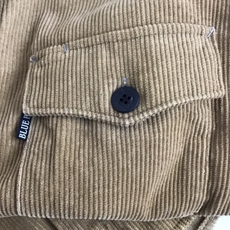 ブルーブルー BLUE BLUE シャツ、ブラウス 長袖 長袖シャツ コーデュロイシャツ カジュアルシャツ 4 ロゴ、文字 茶 / ブラウン /  メンズ USED 古着 中古 10136130