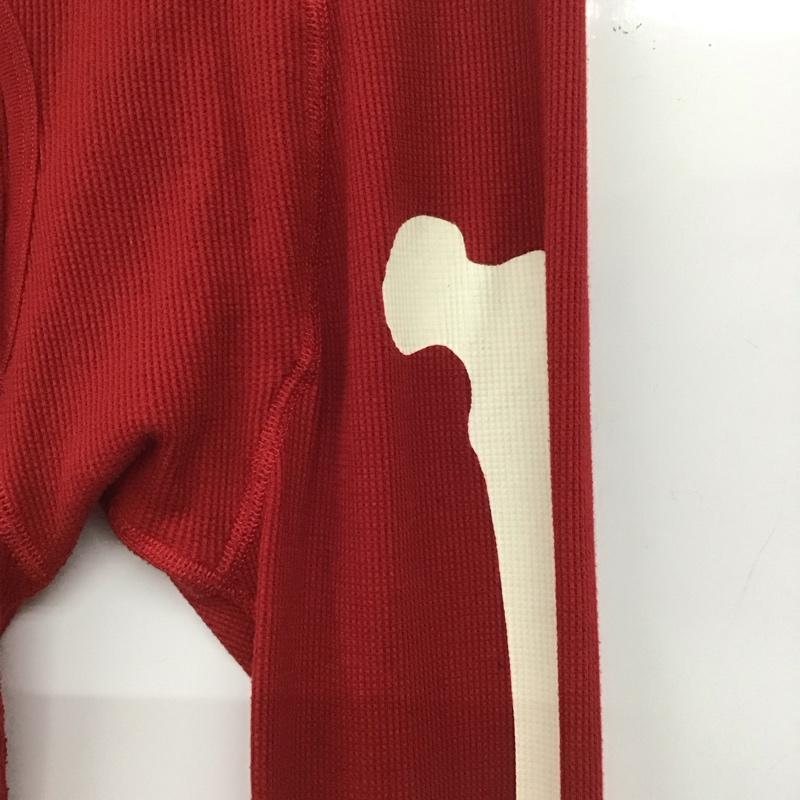 シュプリーム Supreme ボトムス ボトムス 2023-24AW ヘインズ骸骨サーマルパンツ スパッツ アンダーウェア S ロゴ、文字 赤 / レッド /  メンズ USED 古着 中古 10142566
