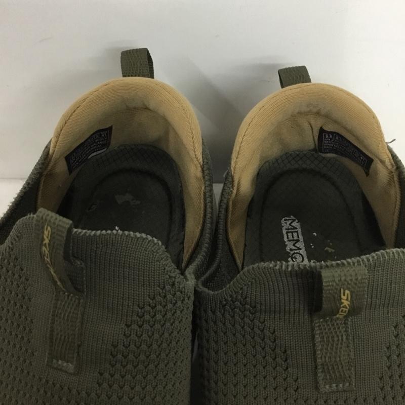 スケッチャーズ SKECHERS スリッポン スリッポン SN232629 VAPOR FOAM COVERT 27.5cm スニーカー 27.5cm ロゴ、文字 カーキ / カーキ /  メンズ USED 古着 中古 10150217