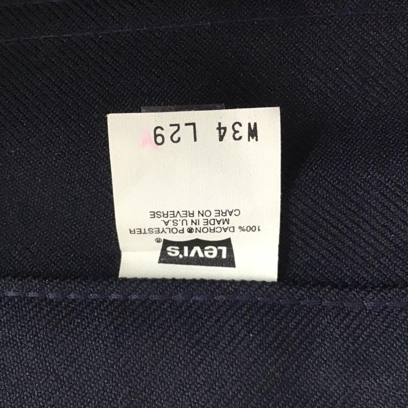 リーバイス Levi s パンツ チノパン チノパン カジュアルパンツ ワイドパンツ ストレッチパンツ スタプレ 90s 34 無地 紺 / ネイビー /  メンズ USED 古着 中古 10109776