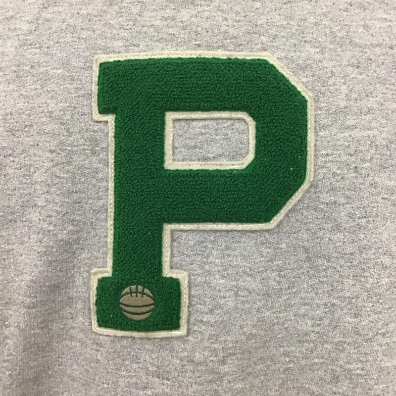 古着 USED トレーナー 長袖 長袖トレーナー スウェット クルーネック リブスウェットカットソー L ロゴ、文字 灰 / グレー /  メンズ USED 古着 中古 10124775