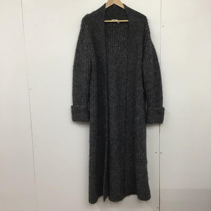 ザラ ZARA カーディガン 長袖 5755 180 922 ガウン ロング丈 XS 無地 灰 / グレー /  レディース USED 古着 中古 10145904