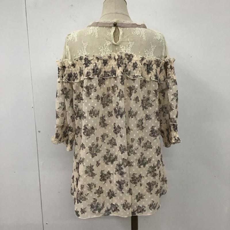 アクシーズファム axes femme カットソー 半袖 半袖カットソー 花柄シャツカットソー フレアカットソー M 総柄 X 花柄 マルチカラー / マルチカラー /  レディース USED 古着 中古 10107718