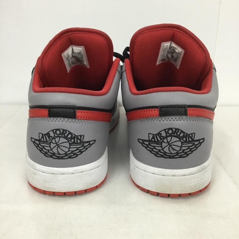 ナイキ NIKE スニーカー スニーカー 553558-060 AIR JORDAN 1 LOW 28cm 箱有 28.0cm ロゴ、文字 黒 / ブラック / X 灰 / グレー / X 赤 / レッド /  メンズ USED 古着 中古 10139934