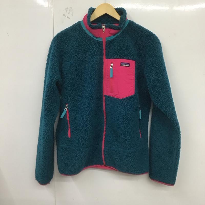 パタゴニア patagonia ジャケット、上着 ジャケット、ブレザー 65621fa16 キッズレトロXジャケット ジップアップフリースジャケット XXL ロゴ、文字 青 / ブルー /  ボーイズ USED 古着 中古 10124737