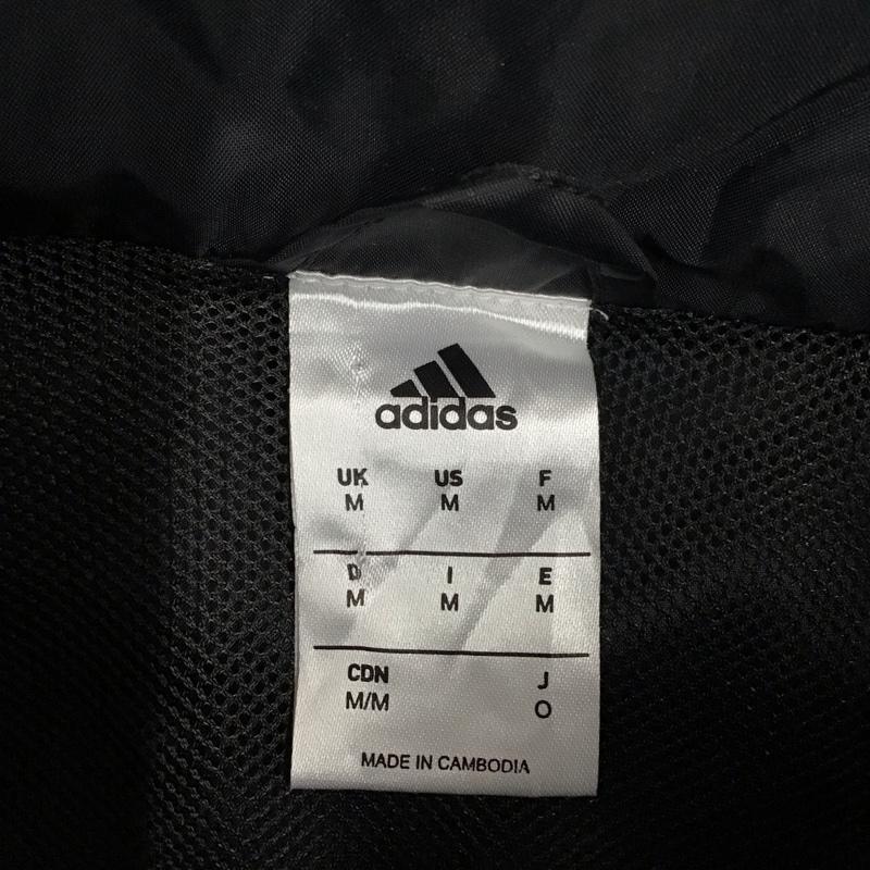 アディダス adidas ジャケット、上着 ジャケット、ブレザー M35323 ナイロンジャケット M ロゴ、文字 黒 / ブラック /  メンズ USED 古着 中古 10118386