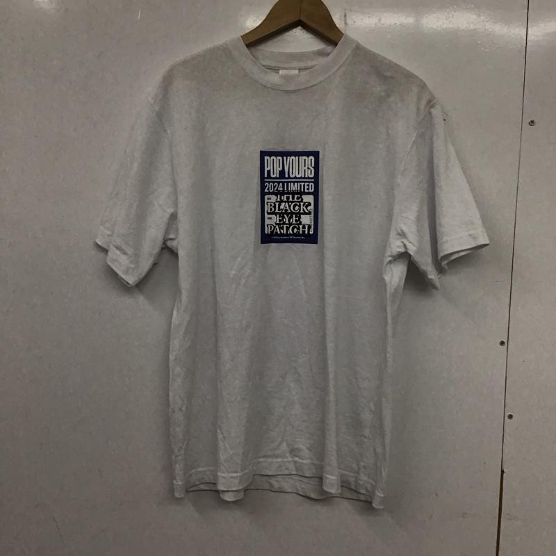 古着 USED Tシャツ 半袖 POPYOURS THE BLACK EYE PATCH M ロゴ、文字 X プリント 白 / ホワイト /  メンズ USED 古着 中古 10134547