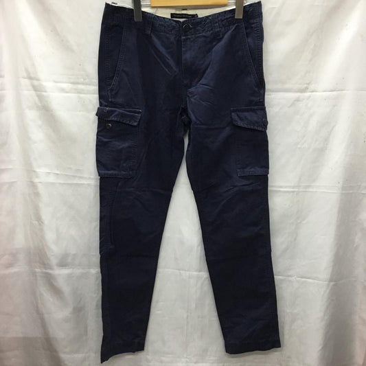 トミーヒルフィガー TOMMY HILFIGER パンツ ワークパンツ、ペインターパンツ 32インチ 無地 紺 / ネイビー /  メンズ USED 古着 中古 10110593