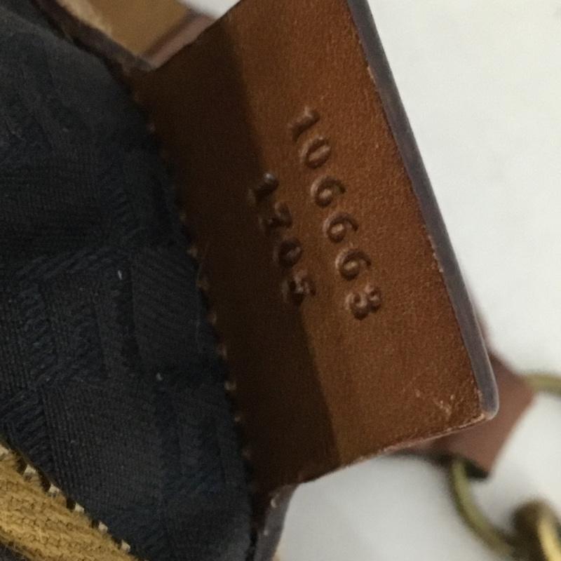 グッチ GUCCI トートバッグ トートバッグ 106663 レザー ワンショルダー 三日月型 ロゴ、文字 茶 / ブラウン /  レディース USED 古着 中古 10129107