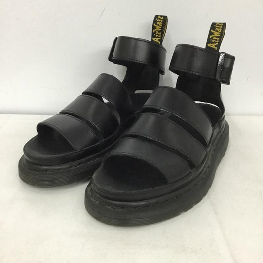ドクターマーチン Dr.Martens サンダル サンダル WY004 レザー UK5 US：7 ロゴ、文字 黒 / ブラック /  レディース USED 古着 中古 10139221