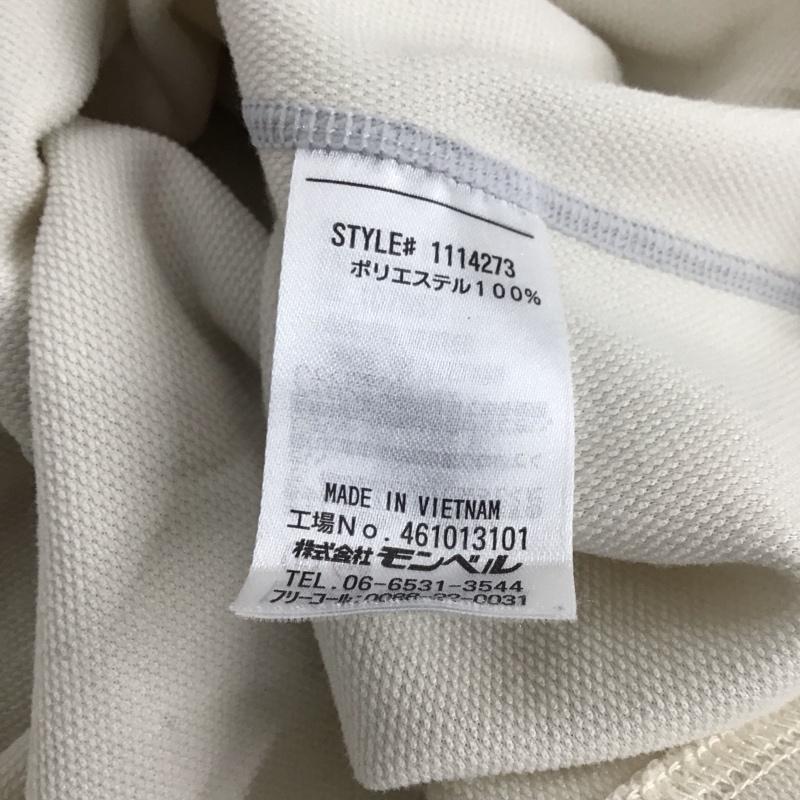 モンベル mont-bell カットソー 長袖 1114273 ウイックロンZEOサーマル ロングスリーブジップシャツ M ロゴ、文字 アイボリー / アイボリー /  レディース USED 古着 中古 10149374